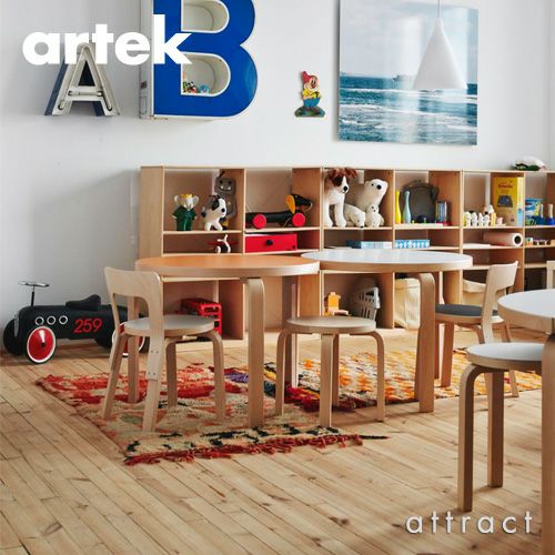 Artek アルテック N65 CHILDREN’S CHAIR 子供用チェア カラー：３色 デザイン：アルヴァ・アアルト