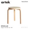 Artek アルテック STOOL 60 スツール 60 3本脚 バーチ材 スタンダードカラー：５色 スタッキング可能 デザイン：アルヴァ・アアルト