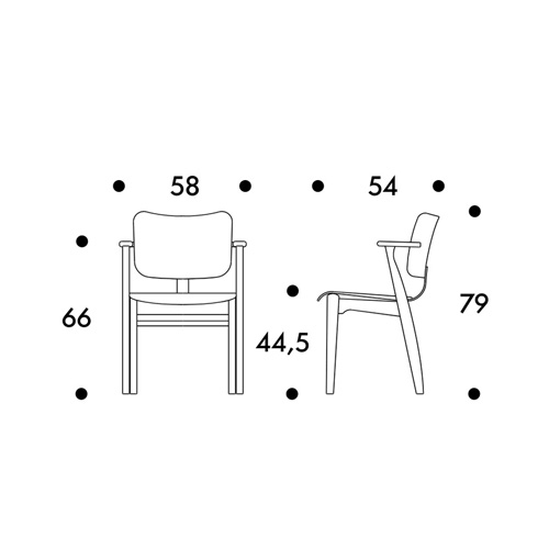 Artek アルテック DOMUS CHAIR ドムスチェア スタッキング対応 デザイン：イルマリ・タピオヴァーラ