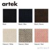 Artek アルテック 611 CHAIR 611チェア スタッキングチェア バーチ ナチュラルラッカー ウェビングテープ：6色 デザイン：アルヴァ・アアルト