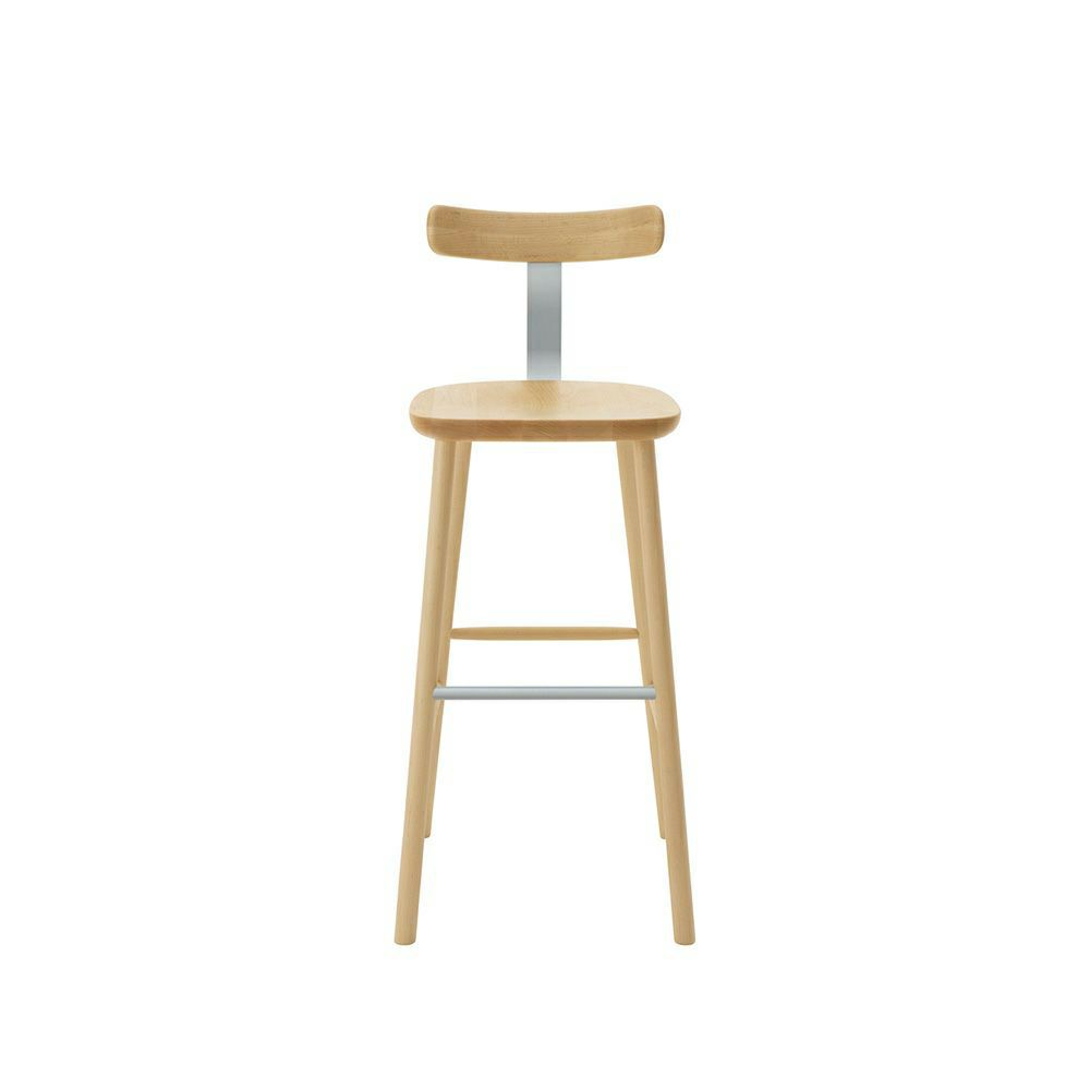 Maruni マルニ木工 MARUNI COLLECTION マルニコレクション T&O ティーアンドオー T3 バースツール High メープル（C-0 ナチュラルクリア） スチールカラー：4色 デザイン：ジャスパー・モリソン