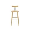 Maruni マルニ木工 MARUNI COLLECTION マルニコレクション T&O ティーアンドオー T3 バースツール High メープル（C-0 ナチュラルクリア） スチールカラー：4色 デザイン：ジャスパー・モリソン