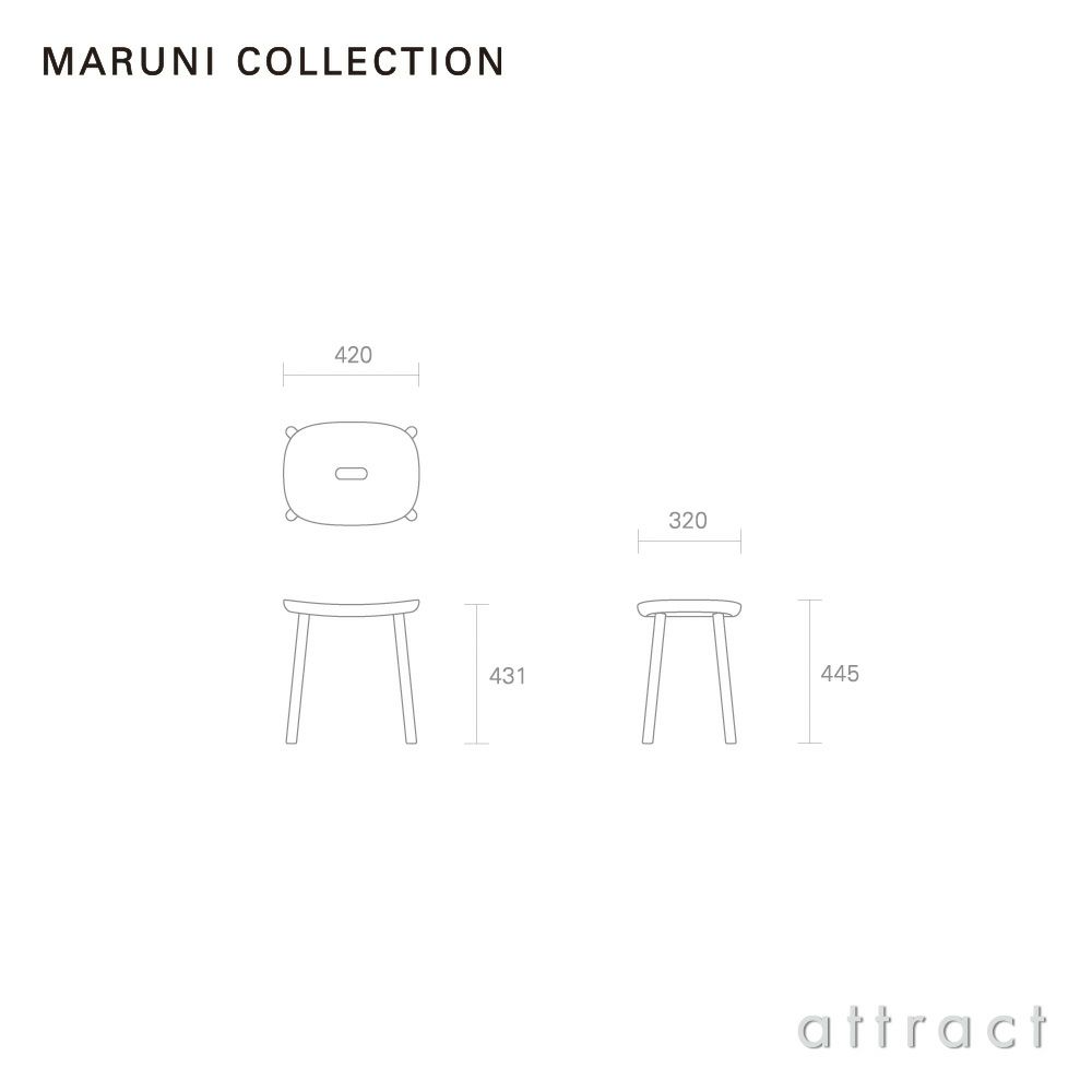 Maruni マルニ木工 MARUNI COLLECTION マルニコレクション T&O ティーアンドオー O1 スツール Low メープル デザイン：ジャスパー・モリソン