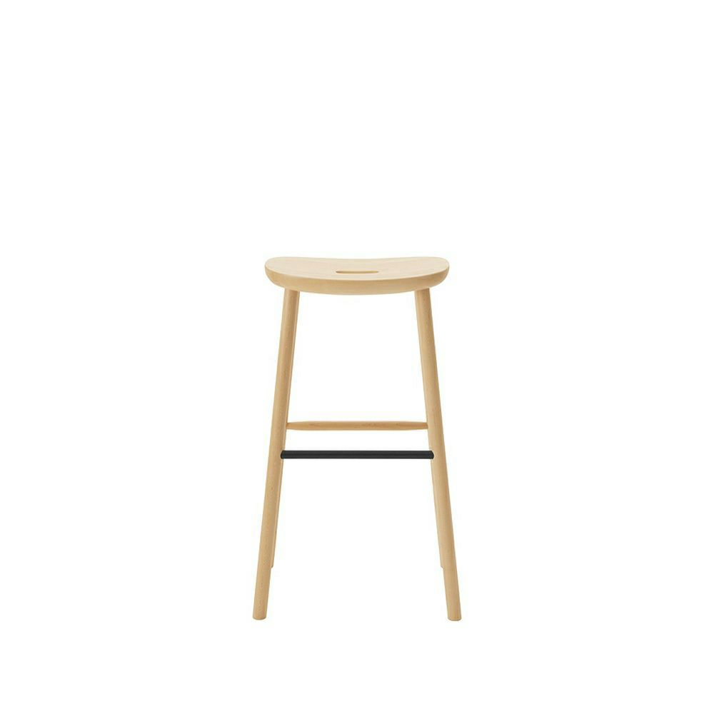 Maruni マルニ木工 MARUNI COLLECTION マルニコレクション T&O ティーアンドオー O3 スツール High メープル（C-0 ナチュラルクリア） スチールカラー：4色 デザイン：ジャスパー・モリソン
