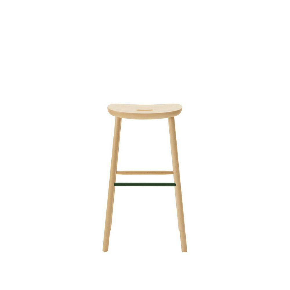 Maruni マルニ木工 MARUNI COLLECTION マルニコレクション T&O ティーアンドオー O3 スツール High メープル（C-0 ナチュラルクリア） スチールカラー：4色 デザイン：ジャスパー・モリソン