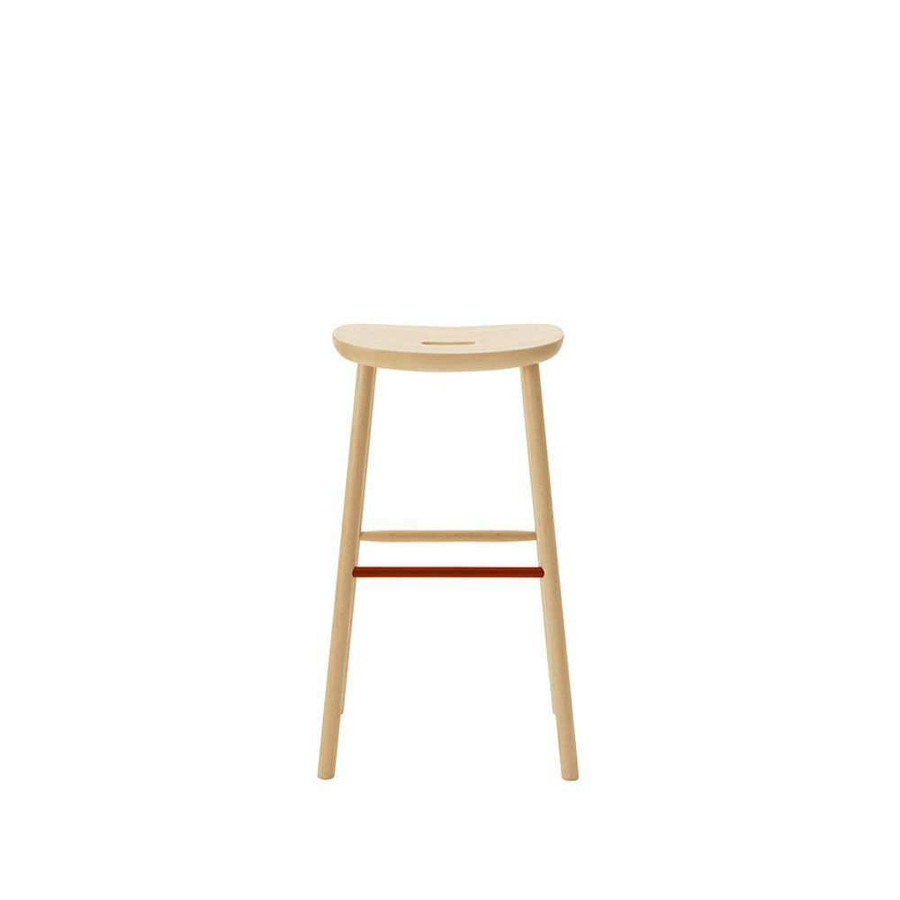 Maruni マルニ木工 MARUNI COLLECTION マルニコレクション T&O ティーアンドオー O3 スツール High メープル（C-0 ナチュラルクリア） スチールカラー：4色 デザイン：ジャスパー・モリソン
