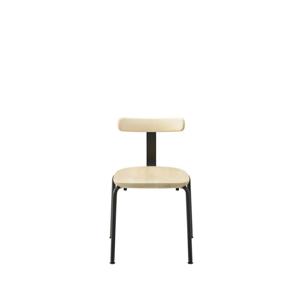 Maruni マルニ木工 MARUNI COLLECTION マルニコレクション T&O ティーアンドオー T1 チェア スタッキング メープル（C-0 ナチュラルクリア） スチールカラー：4色 デザイン：ジャスパー・モリソン