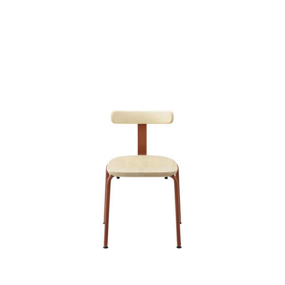 Maruni マルニ木工 MARUNI COLLECTION マルニコレクション T&O ティーアンドオー T1 チェア スタッキング メープル（C-0 ナチュラルクリア） スチールカラー：4色 デザイン：ジャスパー・モリソン