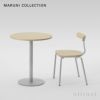 Maruni マルニ木工 MARUNI COLLECTION マルニコレクション T&O ティーアンドオー T1 チェア スタッキング メープル（C-0 ナチュラルクリア） スチールカラー：4色 デザイン：ジャスパー・モリソン
