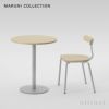 Maruni マルニ木工 MARUNI COLLECTION マルニコレクション T&O ティーアンドオー T1 チェア スタッキング メープル（C-0 ナチュラルクリア） スチールカラー：4色 デザイン：ジャスパー・モリソン