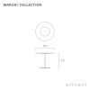 Maruni マルニ木工 MARUNI COLLECTION マルニコレクション T&O ティーアンドオー ラウンドテーブル 90 オーク 突板仕上げ（C-0 ナチュラルクリア） スチールカラー：4色 デザイン：ジャスパー・モリソン