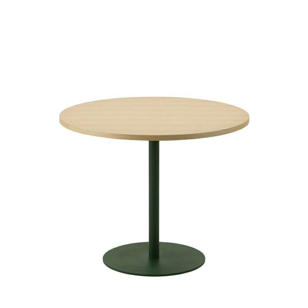 Maruni マルニ木工 MARUNI COLLECTION マルニコレクション T&O ティーアンドオー ラウンドテーブル 90 オーク 突板仕上げ（C-0 ナチュラルクリア） スチールカラー：4色 デザイン：ジャスパー・モリソン