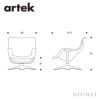 Artek アルテック KARUSELLI カルセリ ラウンジチェア グラスファイバー 革張り レザー：L40 12色 デザイン：ウルヨ・クッカプロ