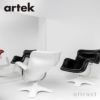 Artek アルテック KARUSELLI カルセリ ラウンジチェア 専用オットマン グラスファイバー 革張り レザー：L40 12色 デザイン：ウルヨ・クッカプロ