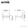 Artek アルテック KIKI SOFA キキ ソファ ラウンジチェア 1シーター 1P W60cm ファブリック：F40 （Mello / メロ） by Vitra スチール パウダーコート デザイン：イルマリ・タピオヴァーラ