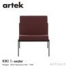 Artek アルテック KIKI SOFA キキ ソファ ラウンジチェア 1シーター 1P W60cm ファブリック：F80 （Linho / リンホ） by Vitra スチール パウダーコート デザイン：イルマリ・タピオヴァーラ