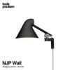Louis Poulsen ルイスポールセン NJP Wall ウォールランプ ショートアーム カラー：ブラック LED：10W 2段階調光機能付き デザイン：nendo （佐藤 オオキ）
