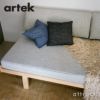 Artek アルテック DAY BED 710 デイベッド 710 フレーム ＋ マットレス ＋ バッククッション カバー フルセット ファブリック：F40 （Mello / メロ） by Vitra バーチ ナチュラルラッカー デザイン：アルヴァ・アアルト