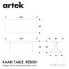 Artek アルテック KAARI TABLE カアリテーブル REB001 サイズ：200×85cm 厚み2.4cm 天板（ホワイトグロッシーHPL・ブラックグロッシーHPL） 脚部（ナチュラルオーク） デザイン：ロナン＆エルワン・ブルレック