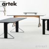 Artek アルテック KAARI TABLE カアリテーブル REB001 サイズ：200×85cm 厚み2.4cm 天板（ホワイトグロッシーHPL・ブラックグロッシーHPL） 脚部（ナチュラルオーク） デザイン：ロナン＆エルワン・ブルレック