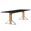 Artek アルテック KAARI TABLE カアリテーブル REB002 サイズ：240×90cm 厚み2.4cm 天板（ホワイトグロッシーHPL・ブラックグロッシーHPL） 脚部（ナチュラルオーク） デザイン：ロナン＆エルワン・ブルレック