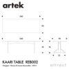 Artek アルテック KAARI TABLE カアリテーブル REB002 サイズ：240×90cm 厚み2.4cm 天板（ホワイトグロッシーHPL・ブラックグロッシーHPL） 脚部（ナチュラルオーク） デザイン：ロナン＆エルワン・ブルレック