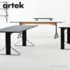 Artek アルテック KAARI TABLE カアリテーブル REB002 サイズ：240×90cm 厚み2.4cm 天板（ホワイトグロッシーHPL・ブラックグロッシーHPL） 脚部（ブラックステインオーク） デザイン：ロナン＆エルワン・ブルレック