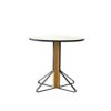 Artek アルテック KAARI TABLE カアリテーブル REB003 サイズ：Φ80cm 厚み2.4cm 天板（ホワイトグロッシーHPL・ブラックグロッシーHPL） 脚部（ナチュラルオーク） デザイン：ロナン＆エルワン・ブルレック 基本情報 商品画像設定 バリエーション