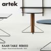 Artek アルテック KAARI TABLE カアリテーブル REB003 サイズ：Φ80cm 厚み2.4cm 天板（ホワイトグロッシーHPL・ブラックグロッシーHPL） 脚部（ナチュラルオーク） デザイン：ロナン＆エルワン・ブルレック 基本情報 商品画像設定 バリエーション