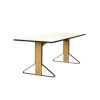  Artek アルテック KAARI TABLE カアリテーブル REB012 サイズ：160×80cm 厚み2.4cm 天板（ホワイトグロッシーHPL・ブラックグロッシーHPL） 脚部（ナチュラルオーク） デザイン：ロナン＆エルワン・ブルレック