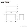 Artek アルテック TABLE 80A テーブル 80A サイズ：120×60cm 厚み 4cm カラー：３色 デザイン：アルヴァ・アアルト