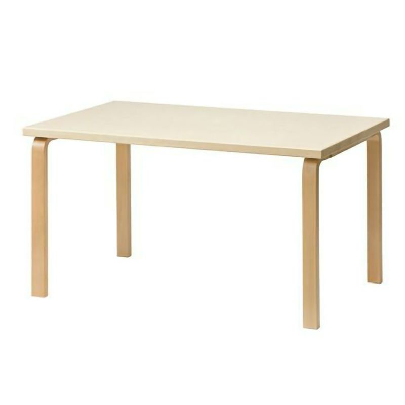 Artek アルテック TABLE 82A テーブル 82A サイズ：150×85cm 厚み 5cm カラー：３色 デザイン：アルヴァ・アアルト |  アトラクト・オンラインショップ