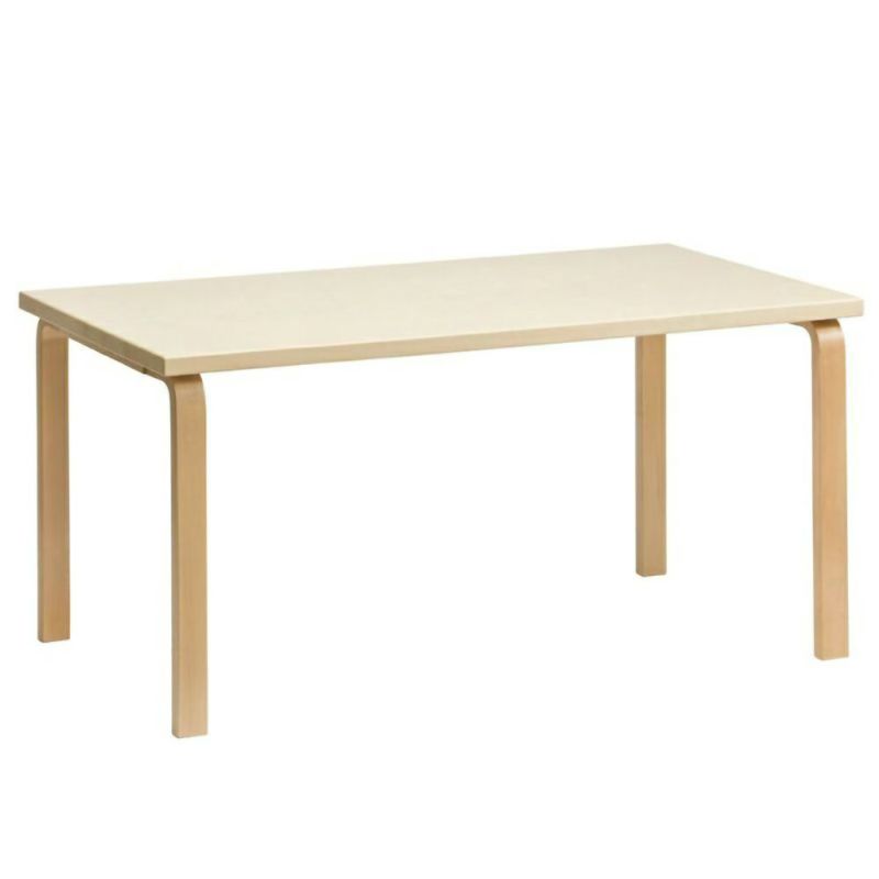 Artek アルテック TABLE 83 テーブル 83 サイズ：182×91cm 厚み 5cm カラー：３色 デザイン：アルヴァ・アアルト |  アトラクト・オンラインショップ