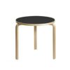 Artek アルテック TABLE 90B テーブル 90B サイズ：Φ75cm 厚み 4cm 3本脚 カラー：３色 デザイン：アルヴァ・アアルト