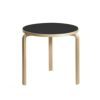 Artek アルテック TABLE 90B テーブル 90B サイズ：Φ75cm 厚み 4cm 3本脚 カラー：３色 デザイン：アルヴァ・アアルト