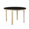 Artek アルテック TABLE 91 テーブル 91 サイズ：Φ125cm 厚み 4cm 4本脚 カラー：３色 デザイン：アルヴァ・アアルト