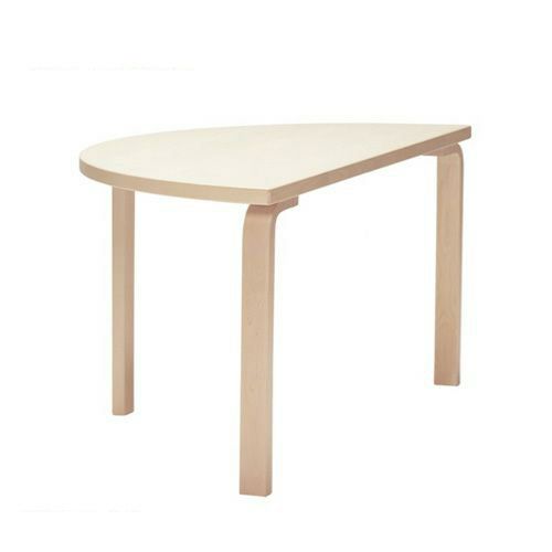 Artek アルテック TABLE 95 テーブル 95 サイズ：W120cm 厚み4cm 3本脚 カラー：３色 デザイン：アルヴァ・アアルト |  アトラクト・オンラインショップ