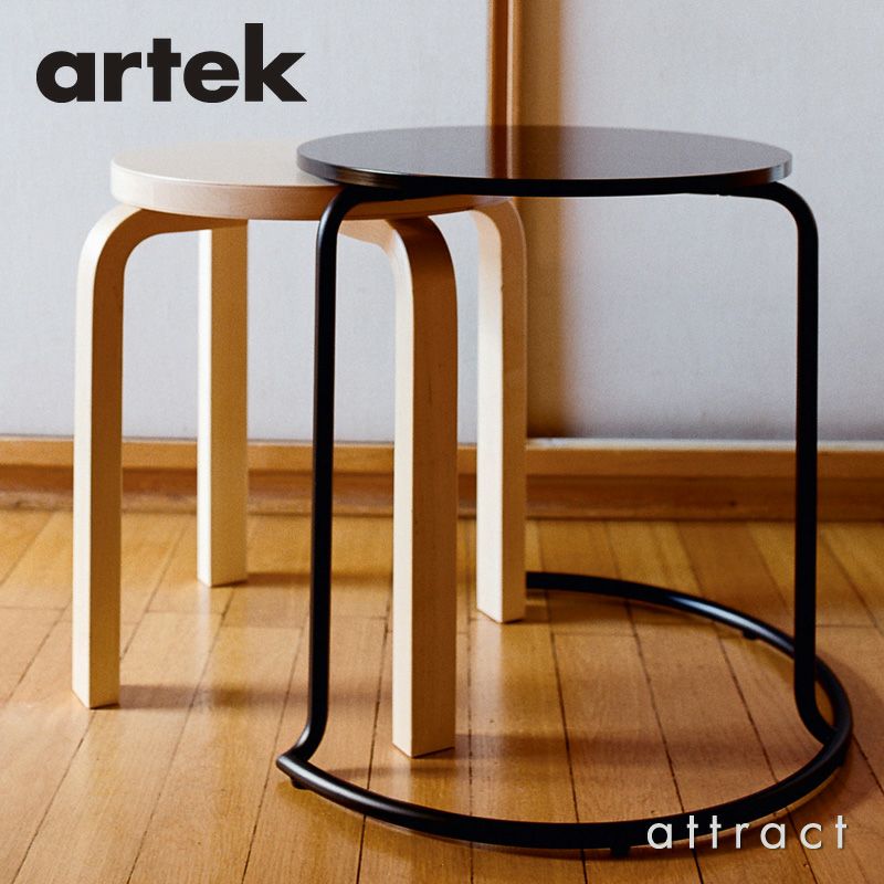 Artek アルテック 606 SIDE TABLE 606 サイドテーブル カラー：ブラックラッカー デザイン：アイノ・アアルト