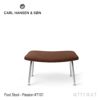 Carl Hansen & Son カール・ハンセン＆サン CH445 ラウンジチェア Wing Chair ウイングチェア ステンレススチール ファブリック：Passion パッション 5色 CH446 フットスツールセット