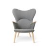 Carl Hansen & Son カール・ハンセン＆サン CH78 ラウンジチェア ママ ベアチェア オーク ソープフィニッシュ ファブリック：Passion パッション 5色 ネックピロー無し デザイン：ハンス・J・ウェグナー