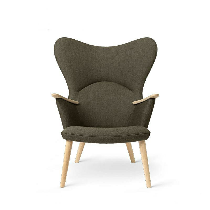 Carl Hansen & Son カール・ハンセン＆サン CH78 ラウンジチェア ママ ベアチェア オーク ソープフィニッシュ ファブリック：Passion パッション 5色 ネックピローセット デザイン：ハンス・J・ウェグナー