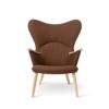 Carl Hansen & Son カール・ハンセン＆サン CH78 ラウンジチェア ママ ベアチェア オーク ソープフィニッシュ ファブリック：Passion パッション 5色 ネックピローセット デザイン：ハンス・J・ウェグナー