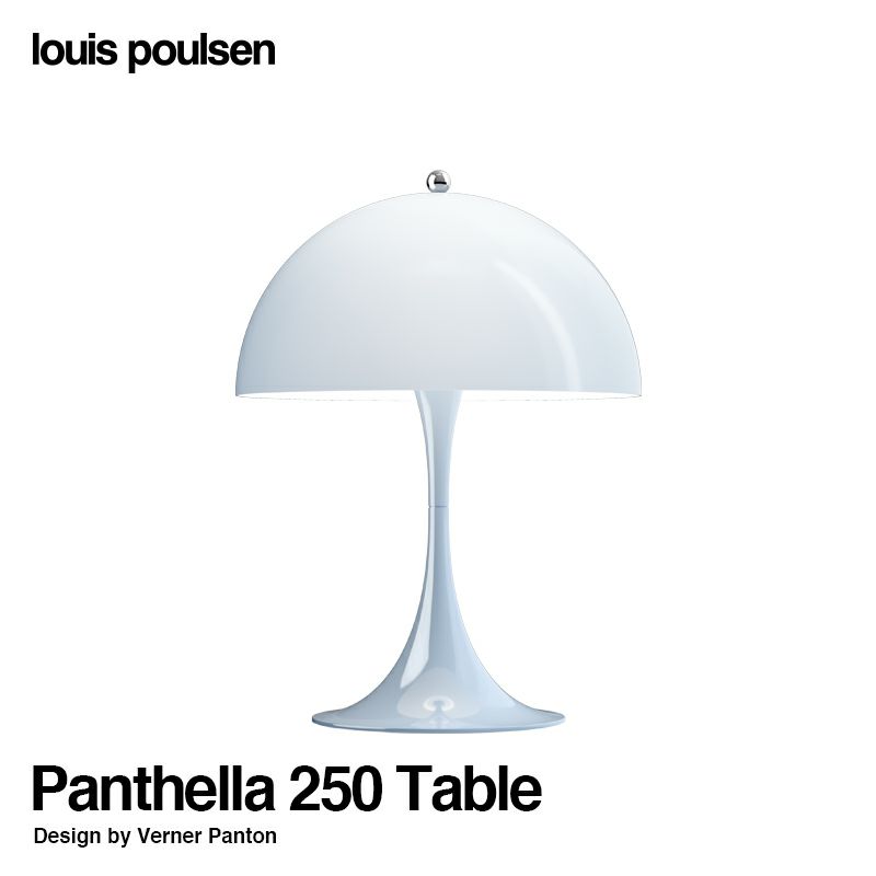 Louis Poulsen ルイスポールセン Panthella 250 Table パンテラ 250 テーブル テーブルランプ オパール カラー：ペール・ブルー デザイン：ヴェルナー・パントン（パンテラ ミニ テーブル）