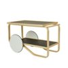 Artek アルテック TEA TROLLEY 901 ティートローリー901 バーチ材 クリアラッカー仕上げ カラー：ブラックリノリウム・ホワイトラミネート デザイン：アルヴァ・アアルト