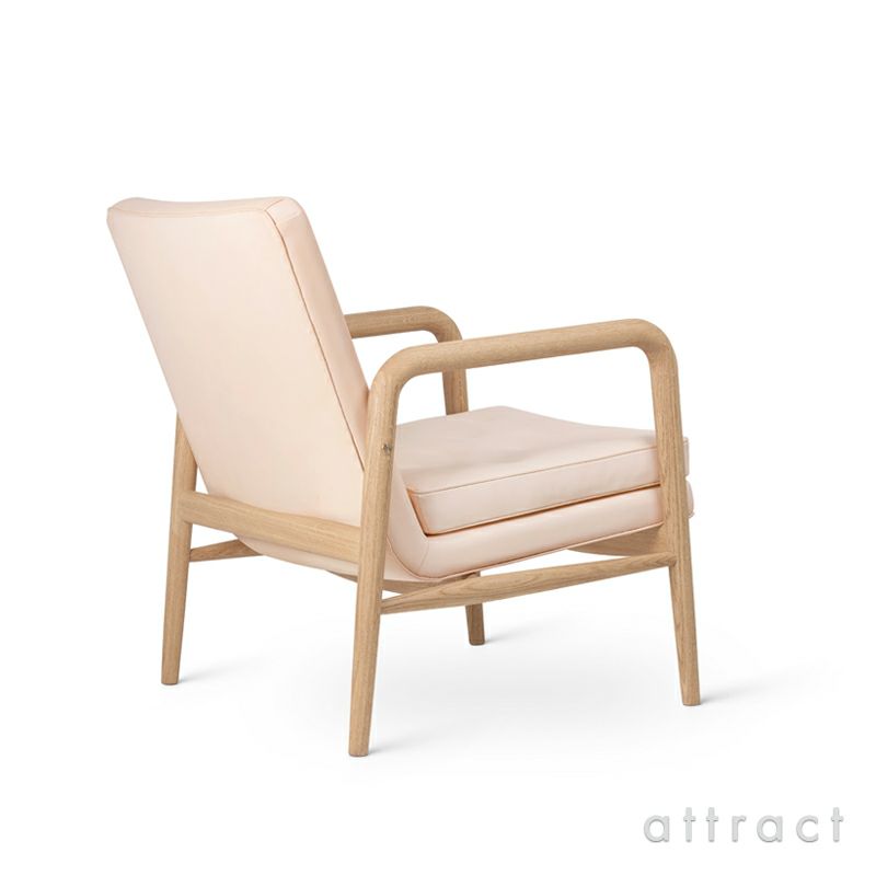 Carl Hansen & Son カールハンセン＆サン Foyer Series フォイエ シリーズ VLA76 ラウンジチェア 1P オーク オイル仕上げ レザー：Sif（シフ） デザイン：ヴィルヘルム・ラウリッツェン