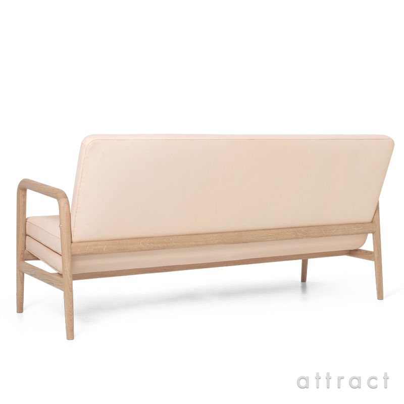 Carl Hansen & Son カール・ハンセン＆サン Foyer Series フォイエ シリーズ VLA77 ソファ 2P オーク オイル仕上げ レザー：Sif（シフ） デザイン：ヴィルヘルム・ラウリッツェン