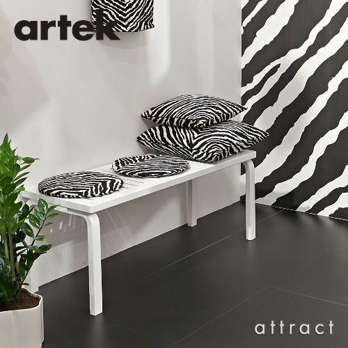 Artek アルテック ZEBRA SEAT CUSHION ゼブラ シートクッション Φ34cm スツール60用 ファブリック：ゼブラ テキスタイル デザイン：アルヴァ・アアルト ＆ アイノ・アアルト