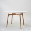 Carl Hansen & Son カール・ハンセン＆サン BA103 Preludia Table プレルディア ダイニングテーブル サイズ：Φ110×H72cm オーク カラー：ホワイトラミネート デザイン：ブラッド・アスカロン