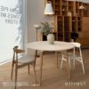 Carl Hansen & Son カール・ハンセン＆サン BA103 Preludia Table プレルディア ダイニングテーブル サイズ：Φ110×H72cm オーク カラー：ホワイトラミネート デザイン：ブラッド・アスカロン