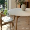 Carl Hansen & Son カール・ハンセン＆サン BA103 Preludia Table プレルディア ダイニングテーブル サイズ：Φ110×H72cm オーク カラー：ホワイトラミネート デザイン：ブラッド・アスカロン